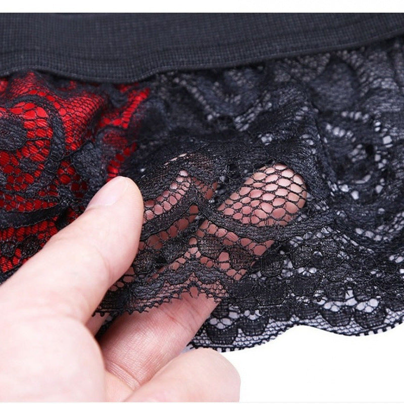Image of Sexy panties men’s sexy temptation men’s panties gay lace transparent leggings sexy open crotch thongs - Sexy lingerie